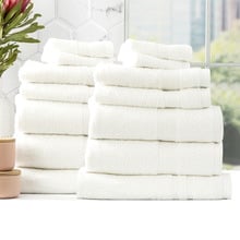 14 Piece Marisse Bamboo & Cotton Bathroom Towel Set